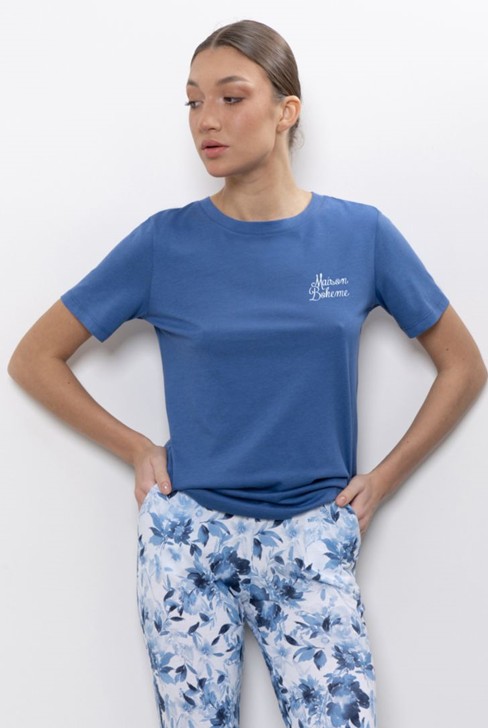 ФУТБОЛКА ЖЕНСКАЯ арт. 6503W-20332.1H-734 Индиго