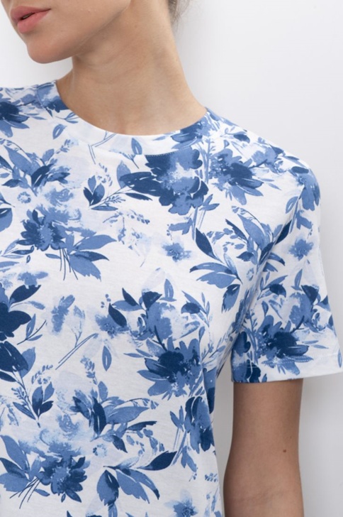 СОРОЧКА ЖЕНСКАЯ арт. 6503W-60232.2 S-079m Бело-синий