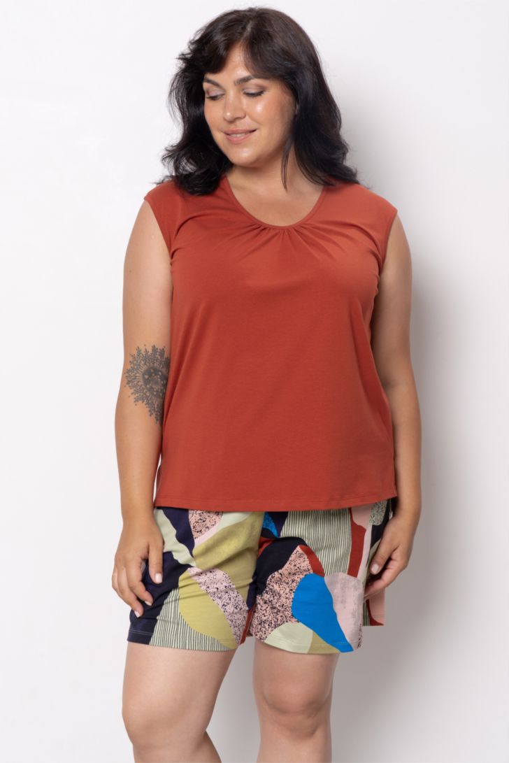 ТОП ЖЕНСКИЙ арт. 6514W-11100.1H-527 Терракотовый