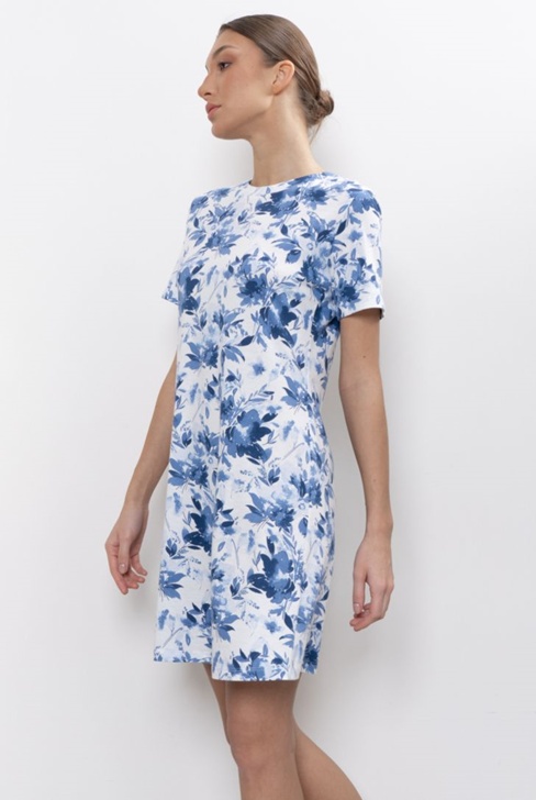 СОРОЧКА ЖЕНСКАЯ арт. 6503W-60232.2 S-079m Бело-синий