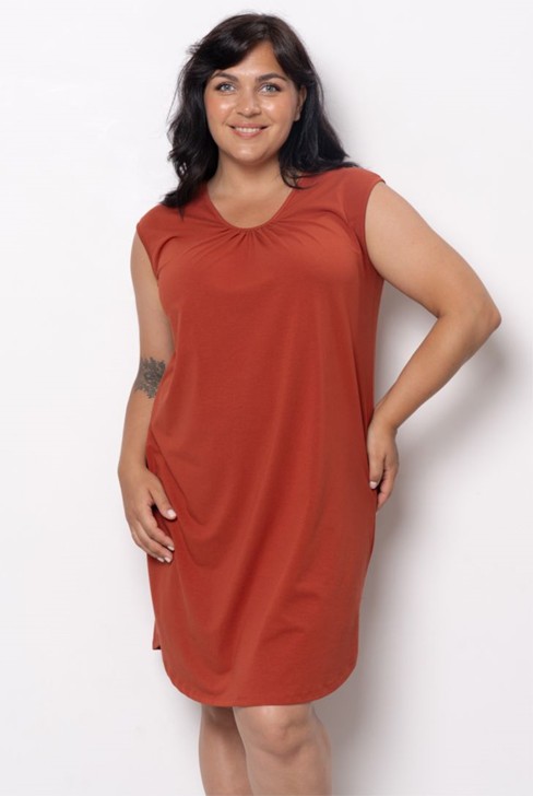 ПЛАТЬЕ ЖЕНСКОЕ арт. 6514W-70207.1H-527 Терракотовый