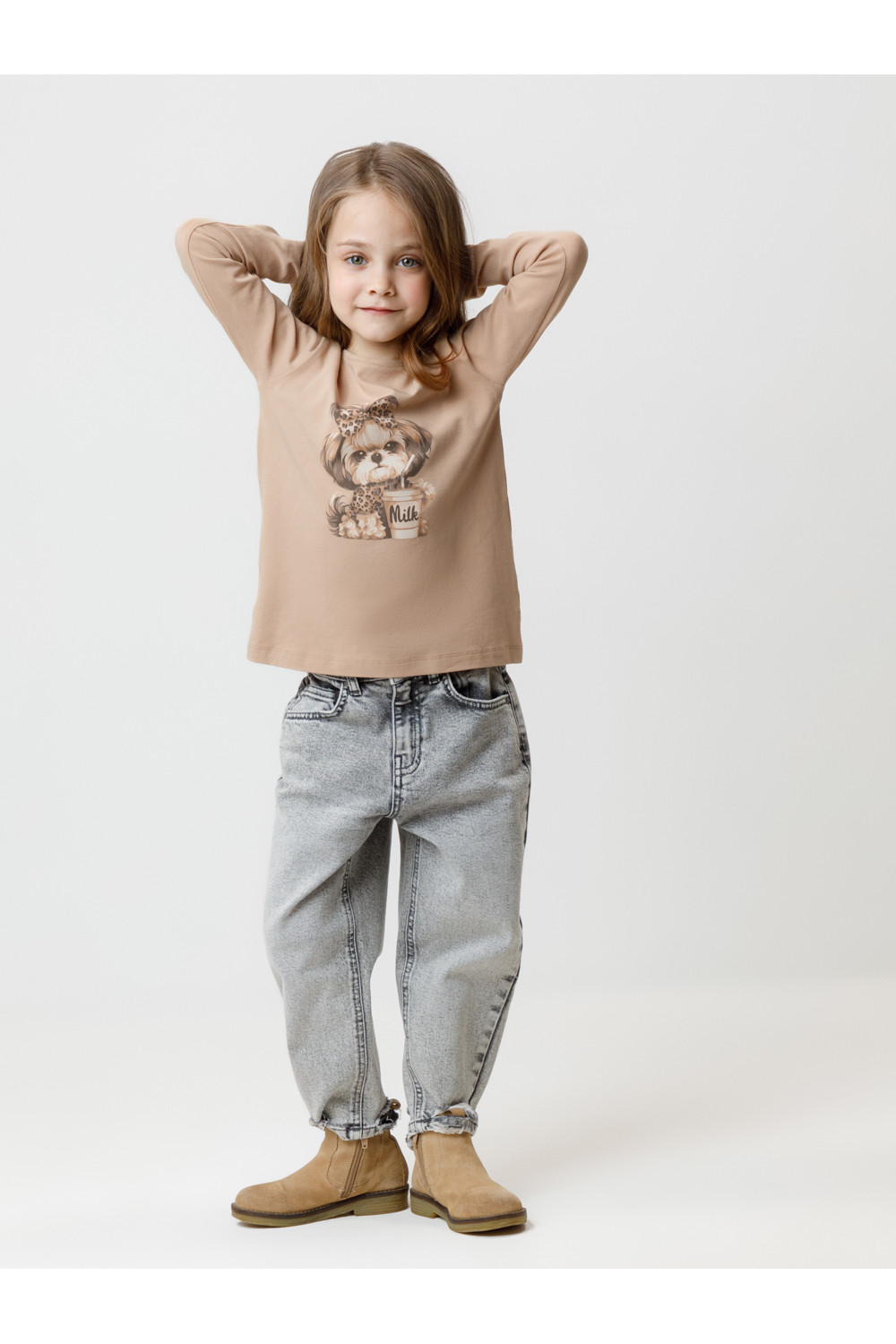 Crockid Лонгслив КР 302831 бежевый С074 к665 Crockid