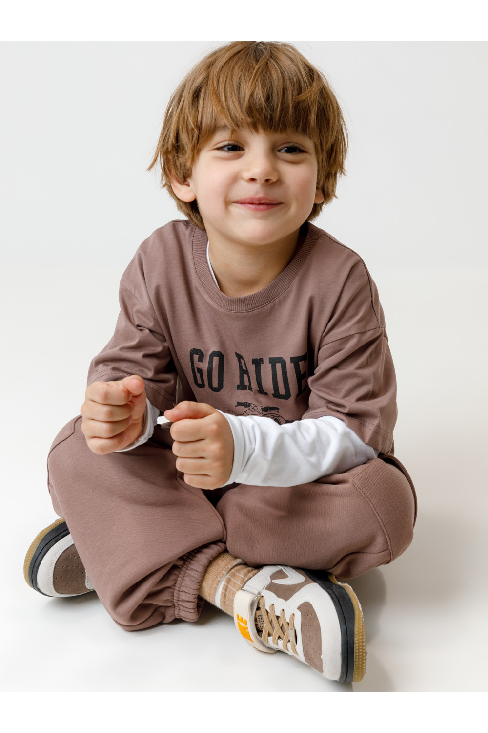 Crockid Брюки КР 400829 капучино 1312 к638 Crockid