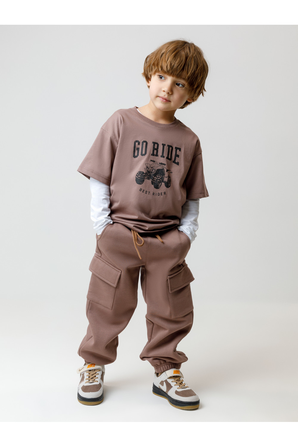 Crockid Брюки КР 400829 капучино 1312 к638 Crockid