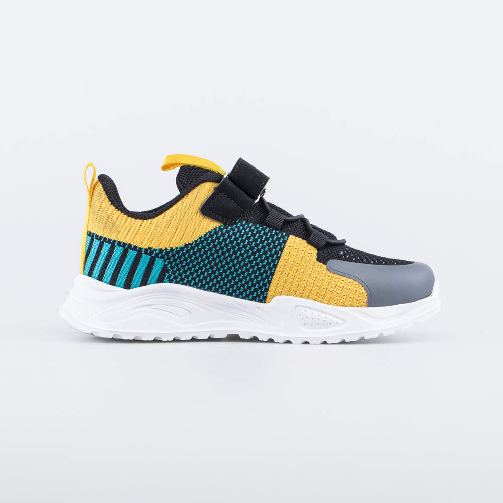 чер-жел полуботинки школьные Комбинирован.