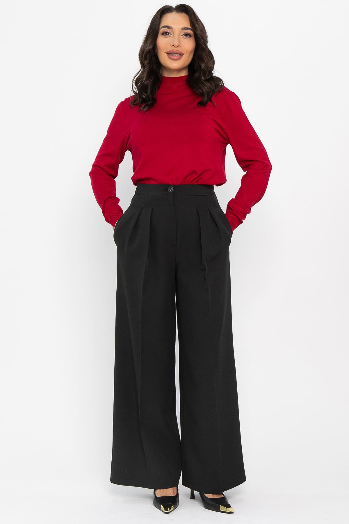 Брюки со стрелками Шакира (черные) Б14588-35М