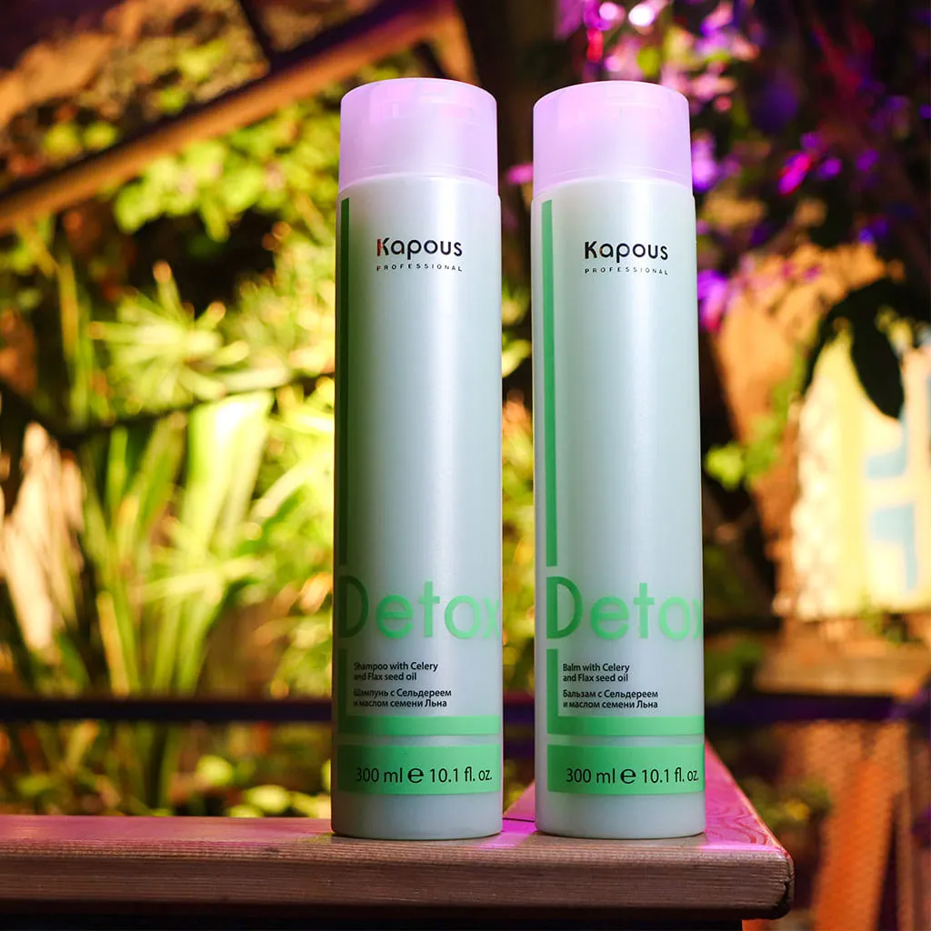KAPOUS Шампунь для волос с Сельдереем и маслом семени Льна, 300 мл
