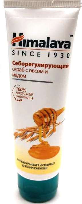 Himalaya Herbals/ Скраб для жирной кожи овёс и мёд