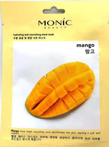 MONIC BEAUTY Тканевая маска для лица Манго 25мл (*10)