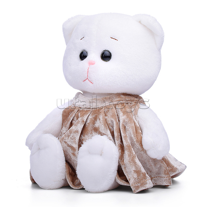 Мышель в Бежевом Бархатном Платье, 20 см, в Коробке