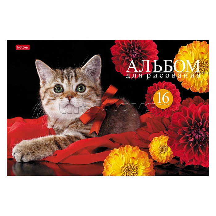 Альбом для рисования 16л А4 на скобе серия