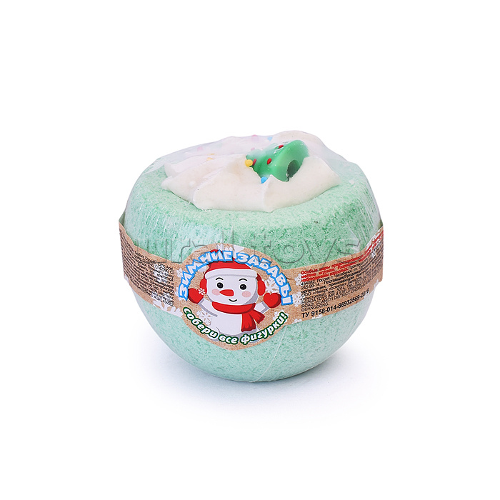 Шипучая соль для ванн Чаша с пеной и игрушкой 160г