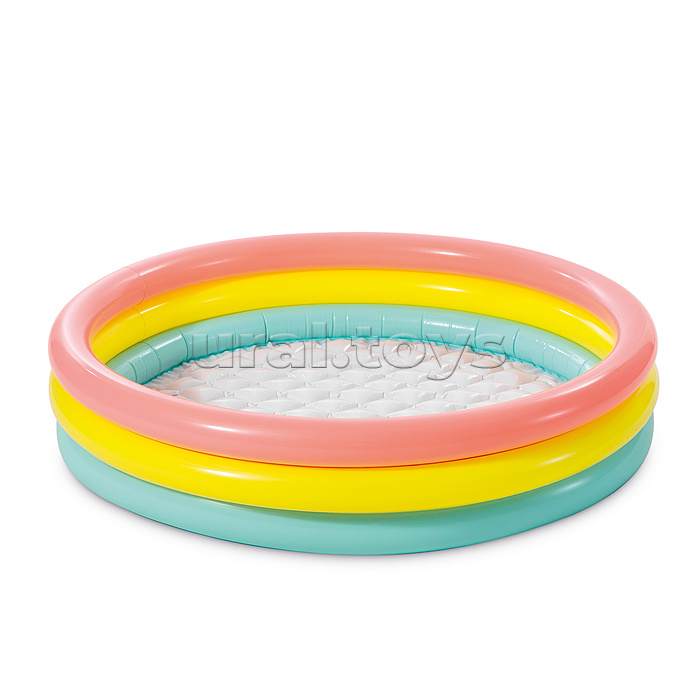 Бассейн надувной «Радуга», с надувным дном, 114 х 25 см, от 2 лет, 57412NP INTEX
