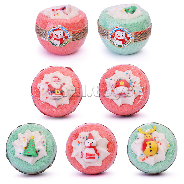 Шипучая соль для ванн Чаша с пеной и игрушкой 160г