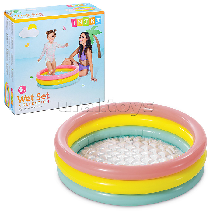 Бассейн надувной «Радуга», 86 х 25 см, от 1-3 лет, 58924NP INTEX