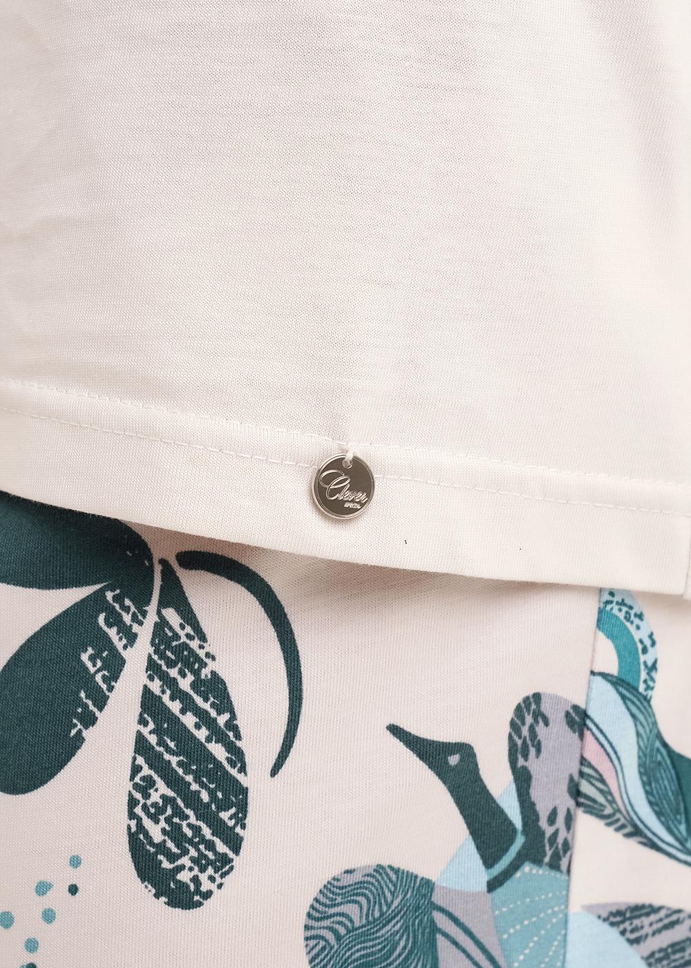 Ст.цена 1690р CLE LP15-1196 Пижама женская LP15-1196 бежевый/св.зелёный