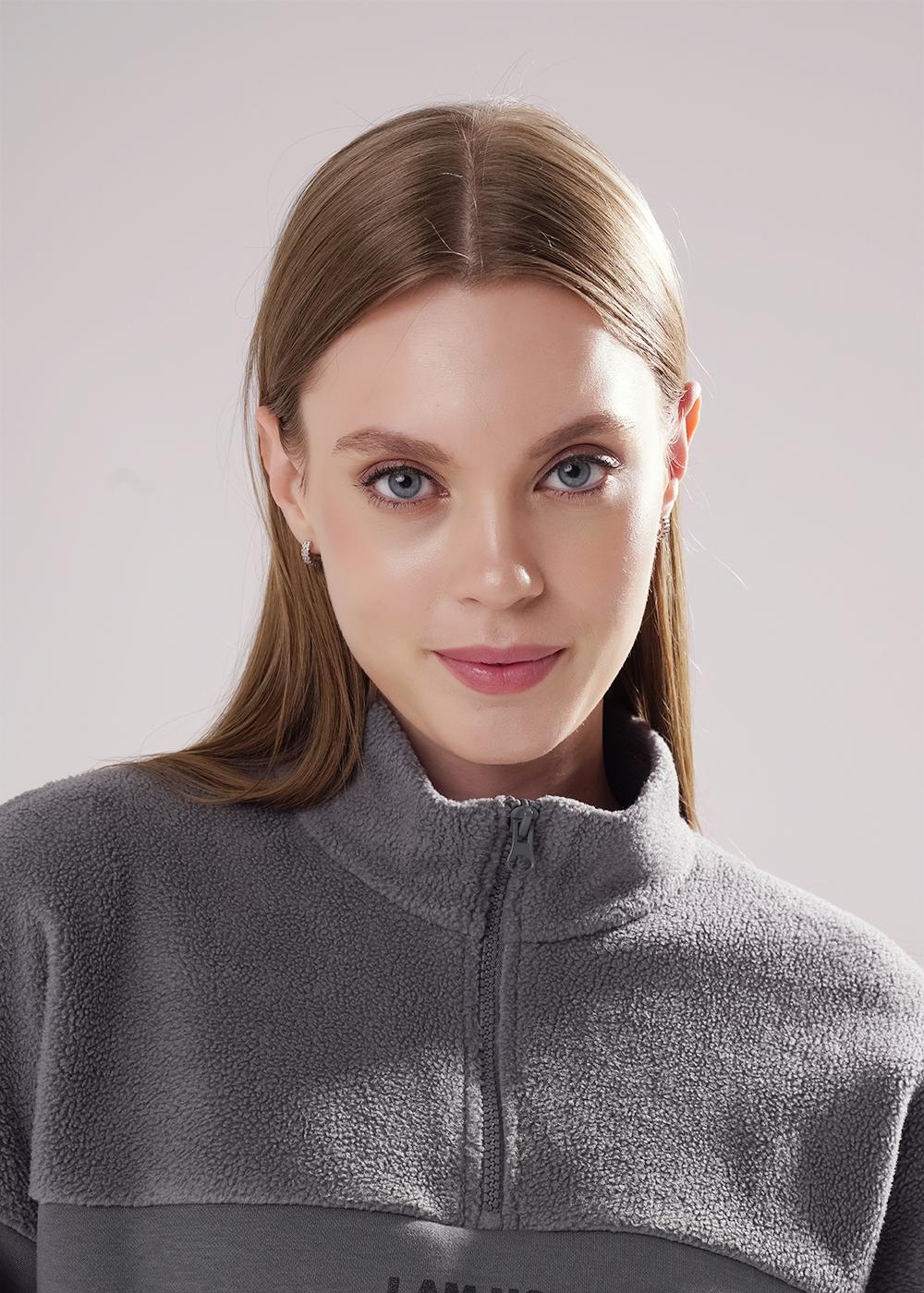 CLE LH15-107 Толстовка женская LH15-107 т.серый