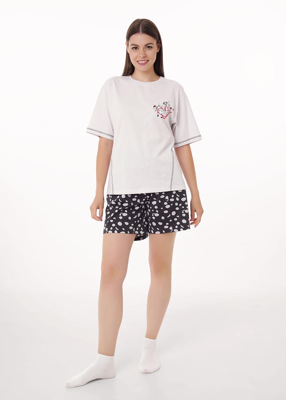 Ст.цена 1390р CLE LP15-1187/1 Пижама женская LP15-1187/1 св.серый/т.серый