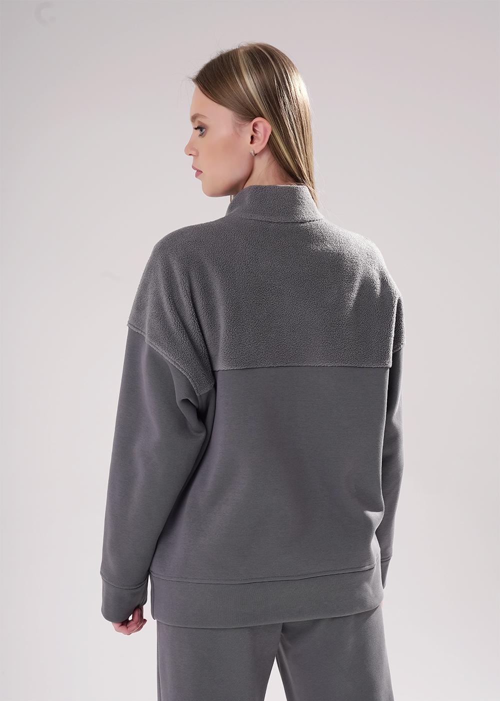 CLE LH15-107 Толстовка женская LH15-107 т.серый