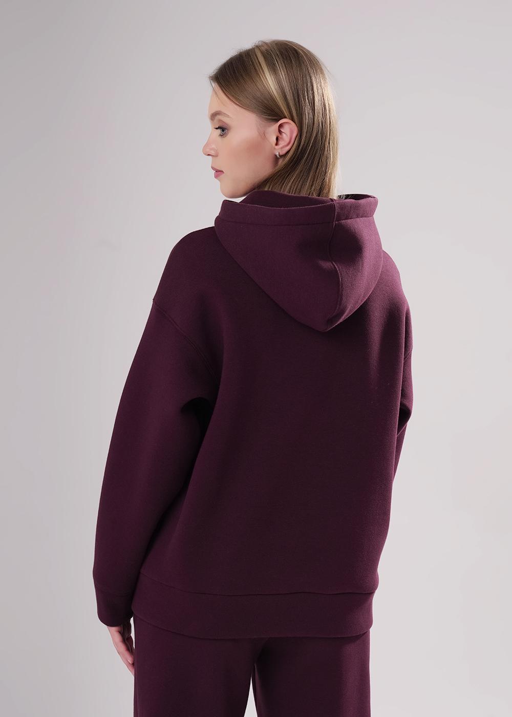CLE LJ15-106 Толстовка женская LJ15-106 т.бордовый