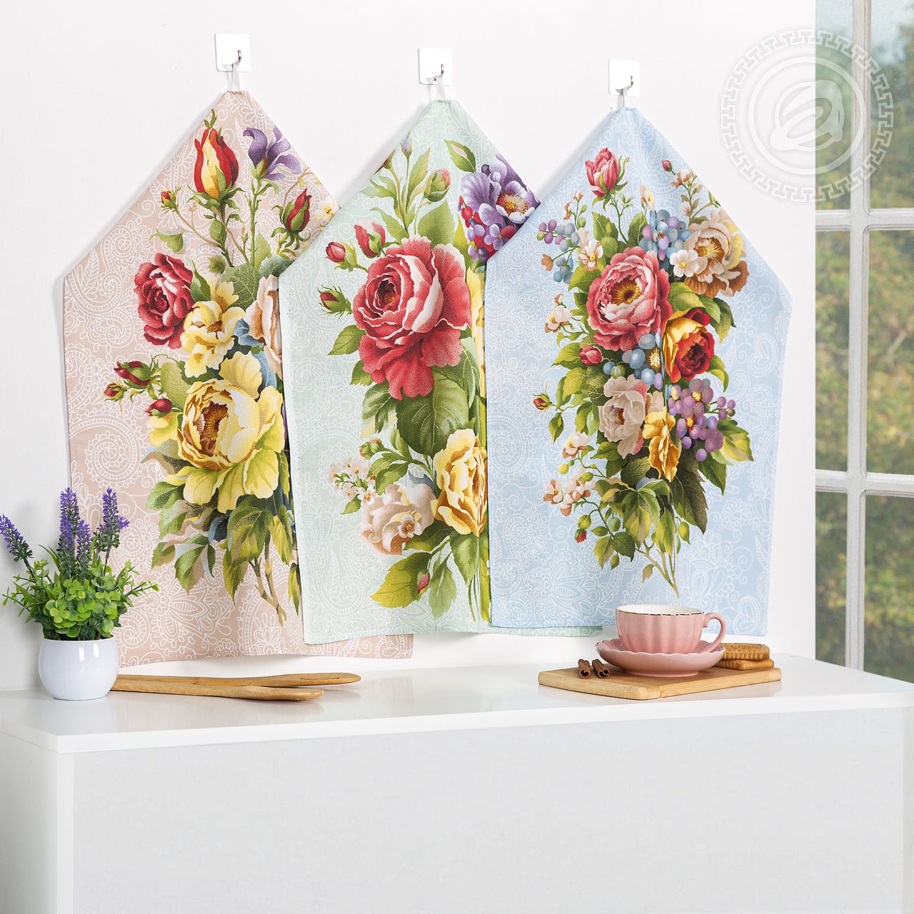 Набор полотенец из рогожки