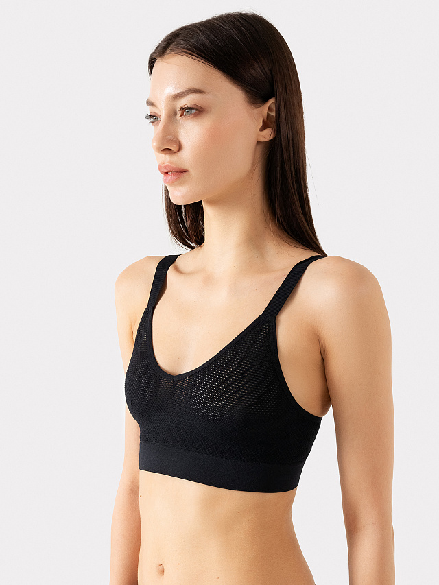 Бюстье женское в черном цвете