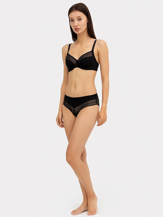 Бюстгальтер женский макси черный