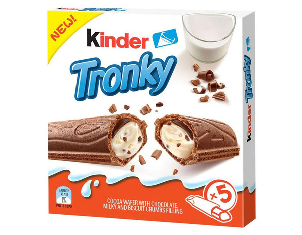 Киндер Tronky Wafer Biscuit (5шт*18г)