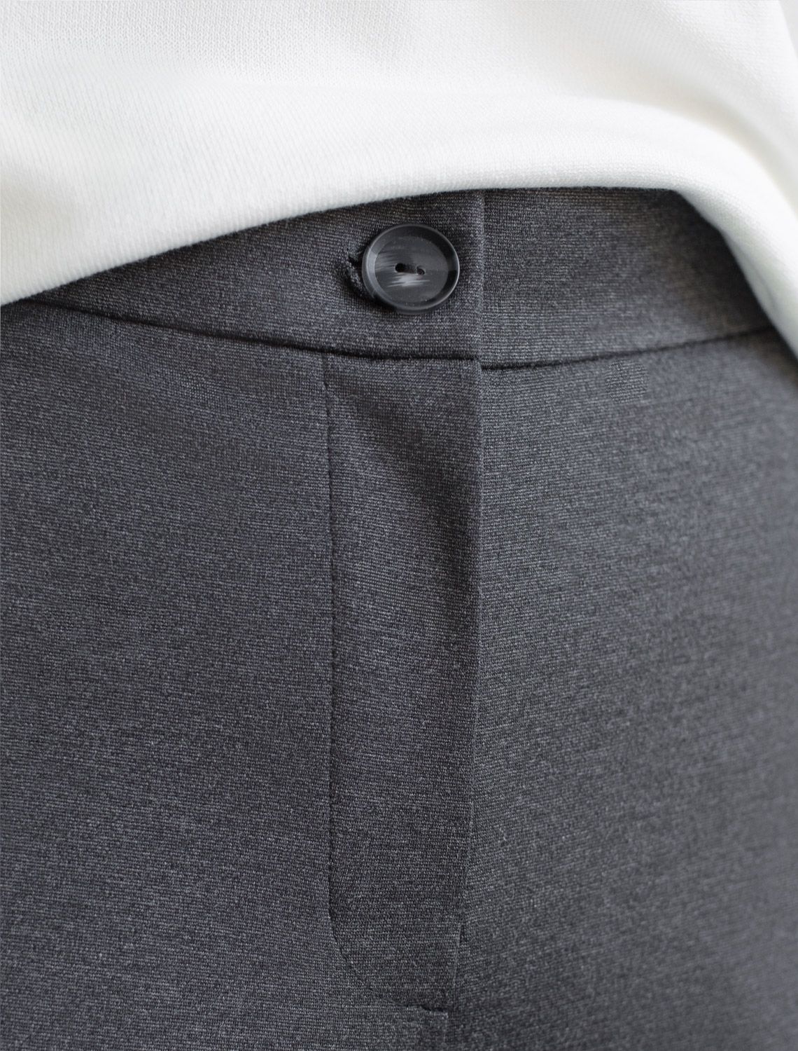 Прямые брюки из джерси на резинке сзади