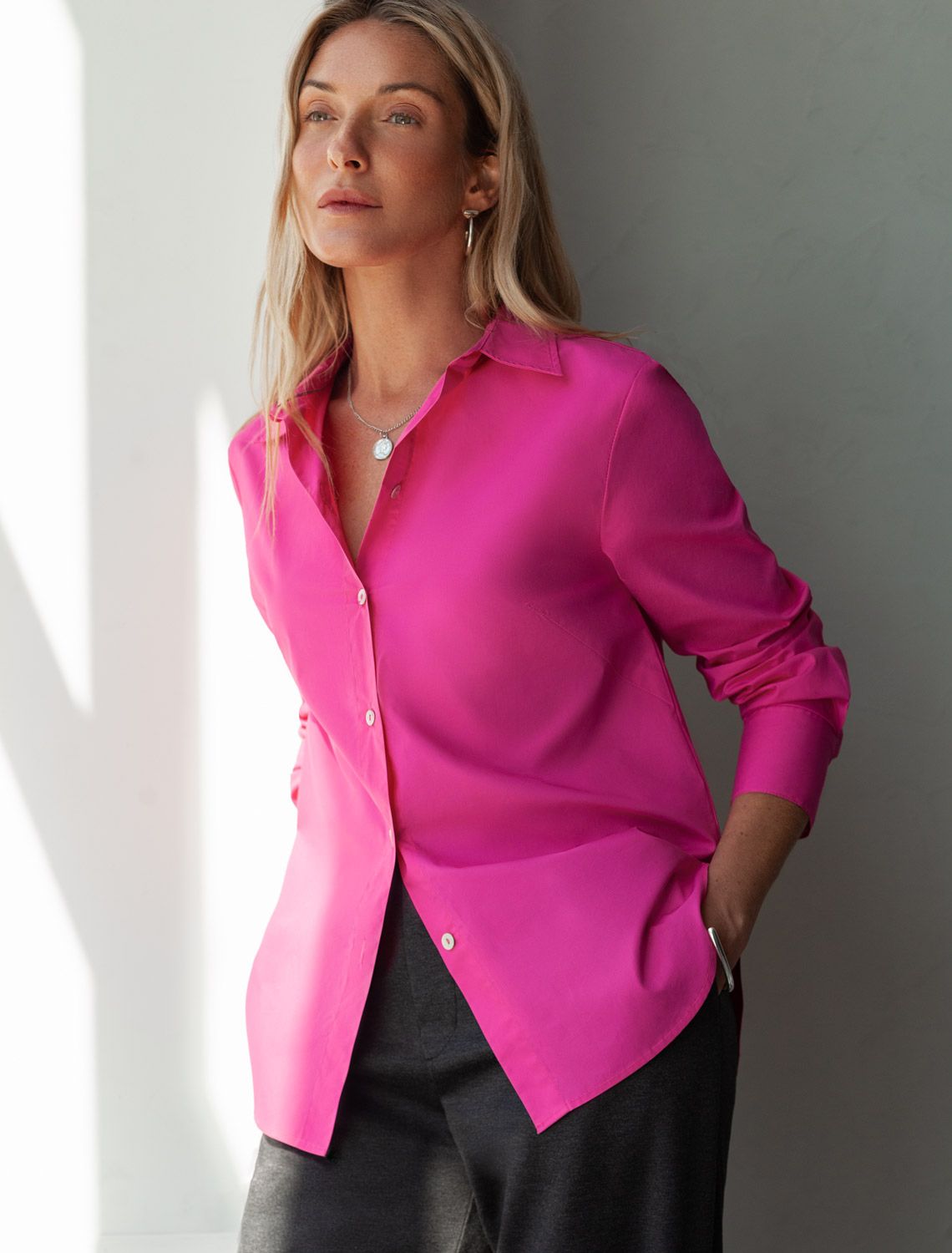 Блузка из премиального хлопкового поплина