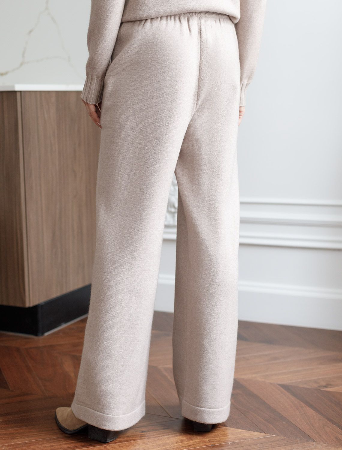 Прямые брюки из пряжи с кашемиром