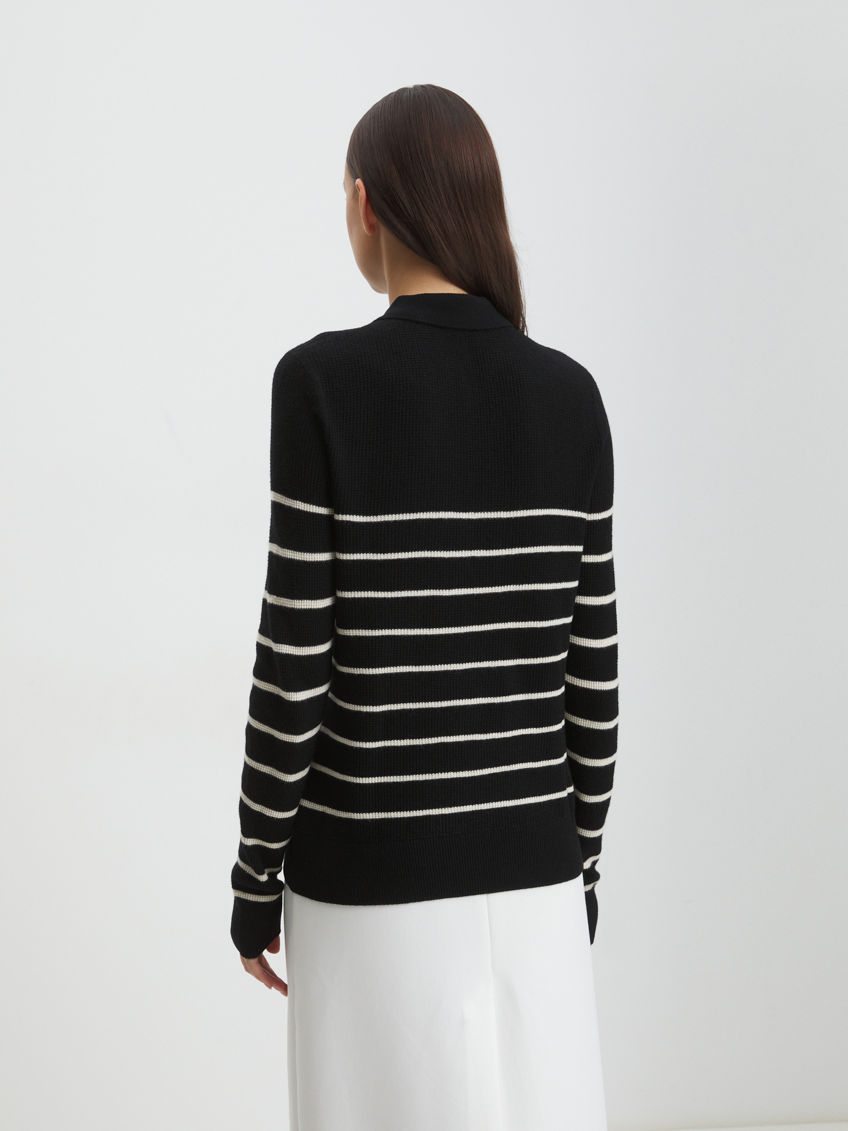 Женский джемпер поло MAISON DAVID 4332723, черный