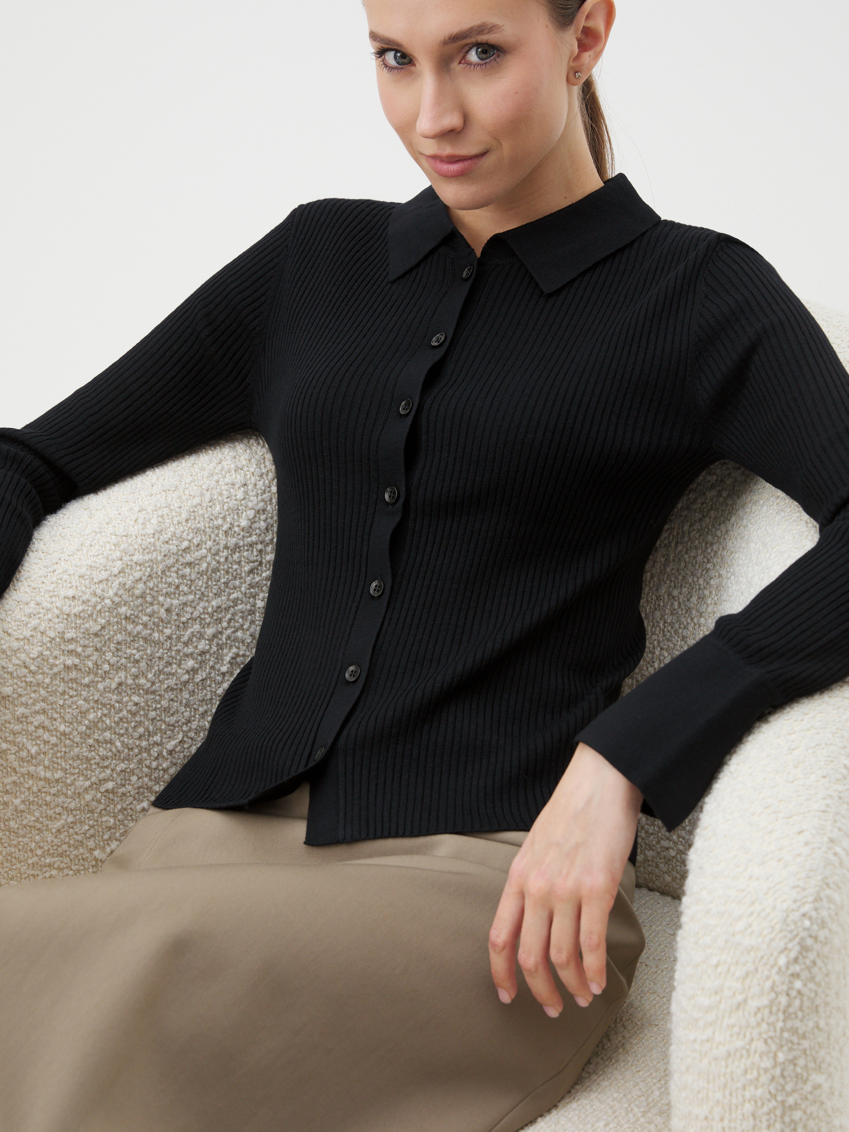 Женский кардиган MAISON DAVID 4451163, черный