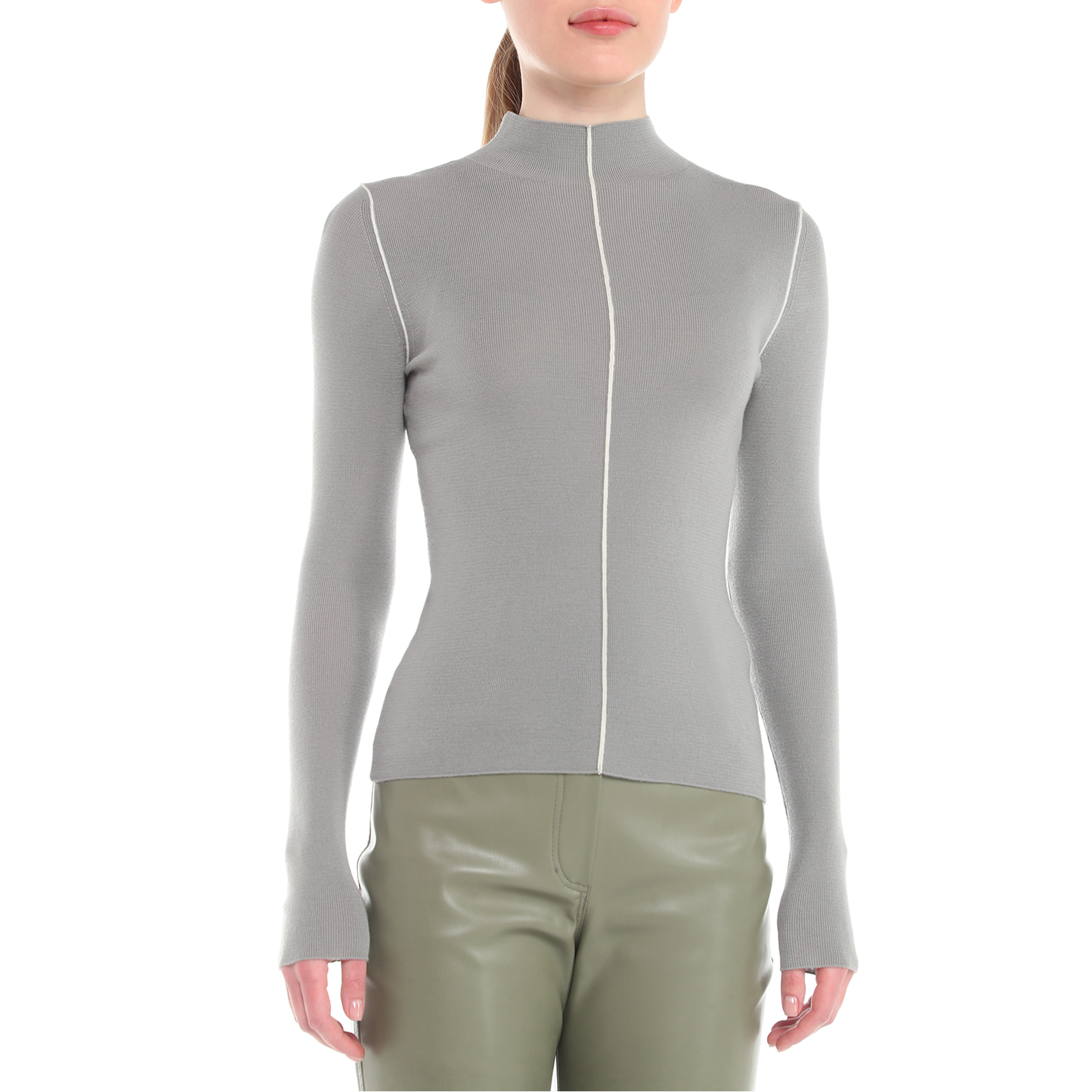 Женская водолазка MAISON DAVID 4090153, светло-серый