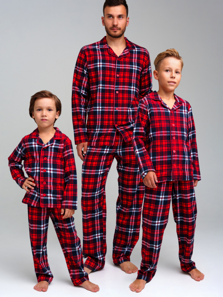 Пижама текстильная для мальчиков разноцветный 42412010