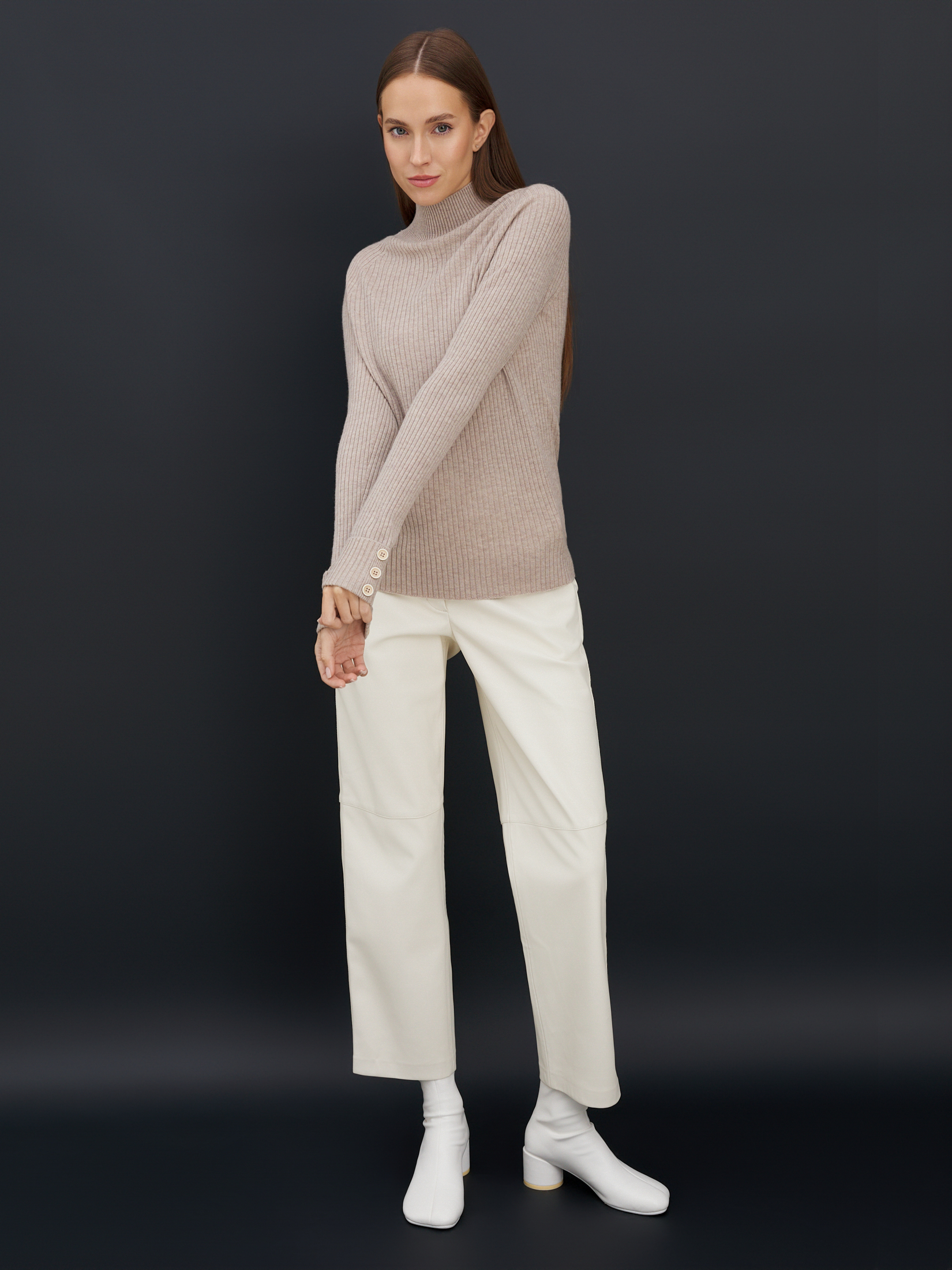 Женский свитер MAISON DAVID 4332356, серовато-бежевый