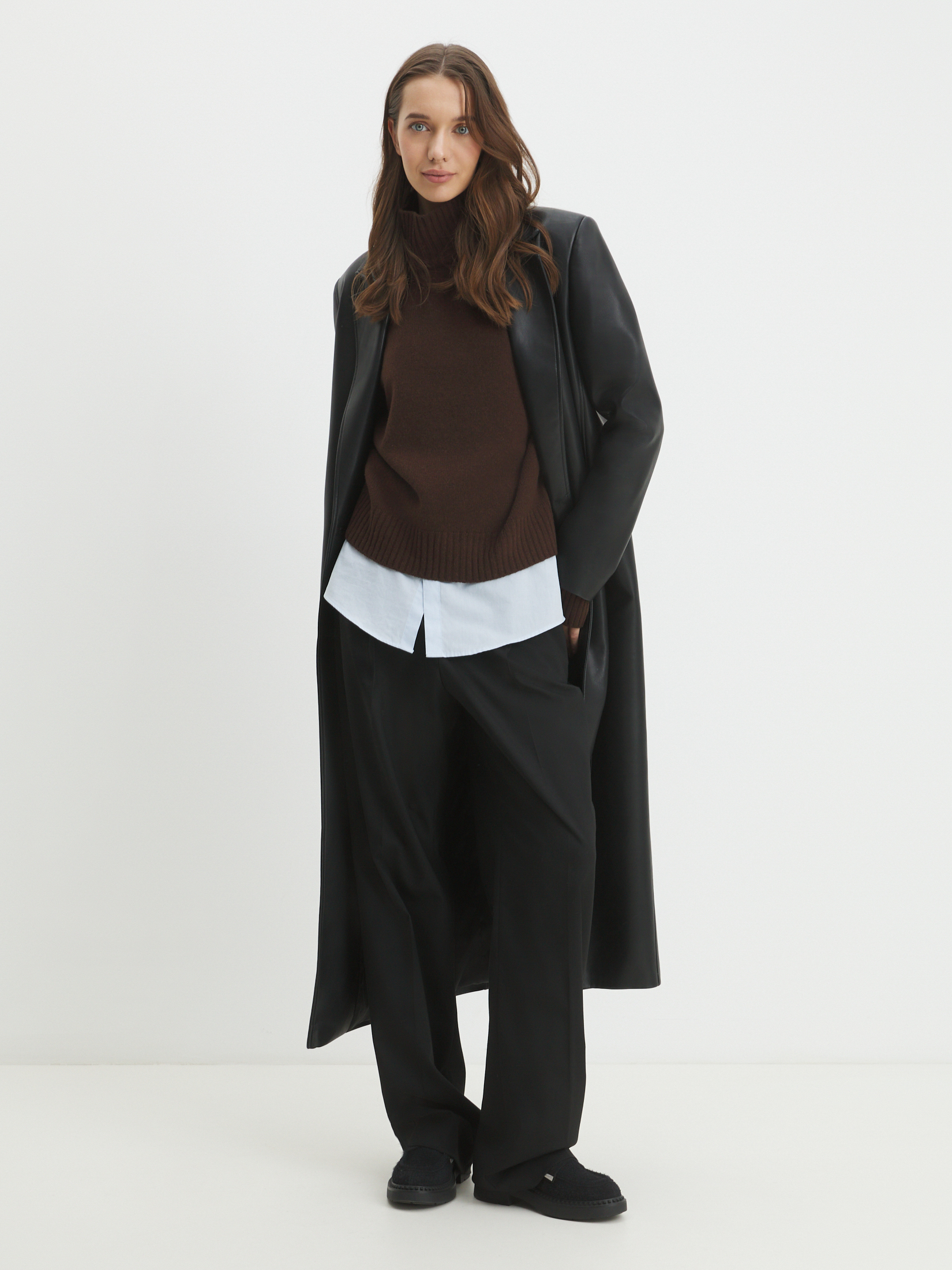 Женский свитер MAISON DAVID 4449991, шоколадный