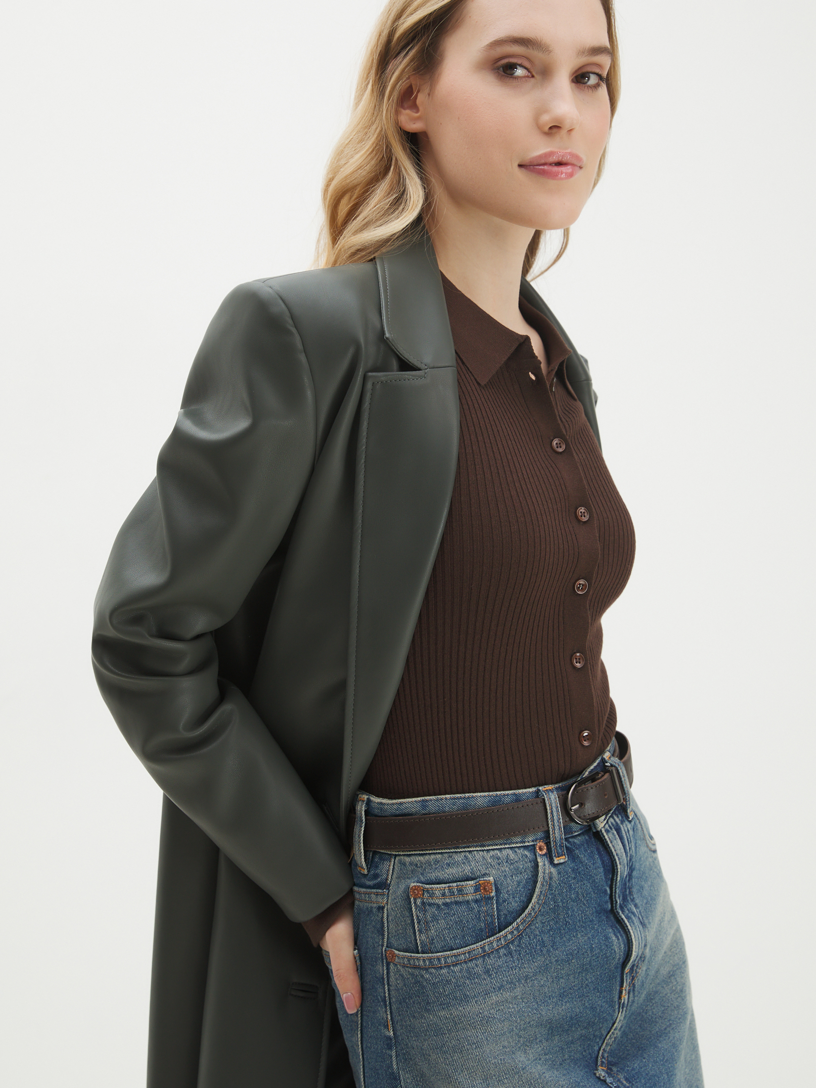 Женский кардиган MAISON DAVID 4451155, шоколадный