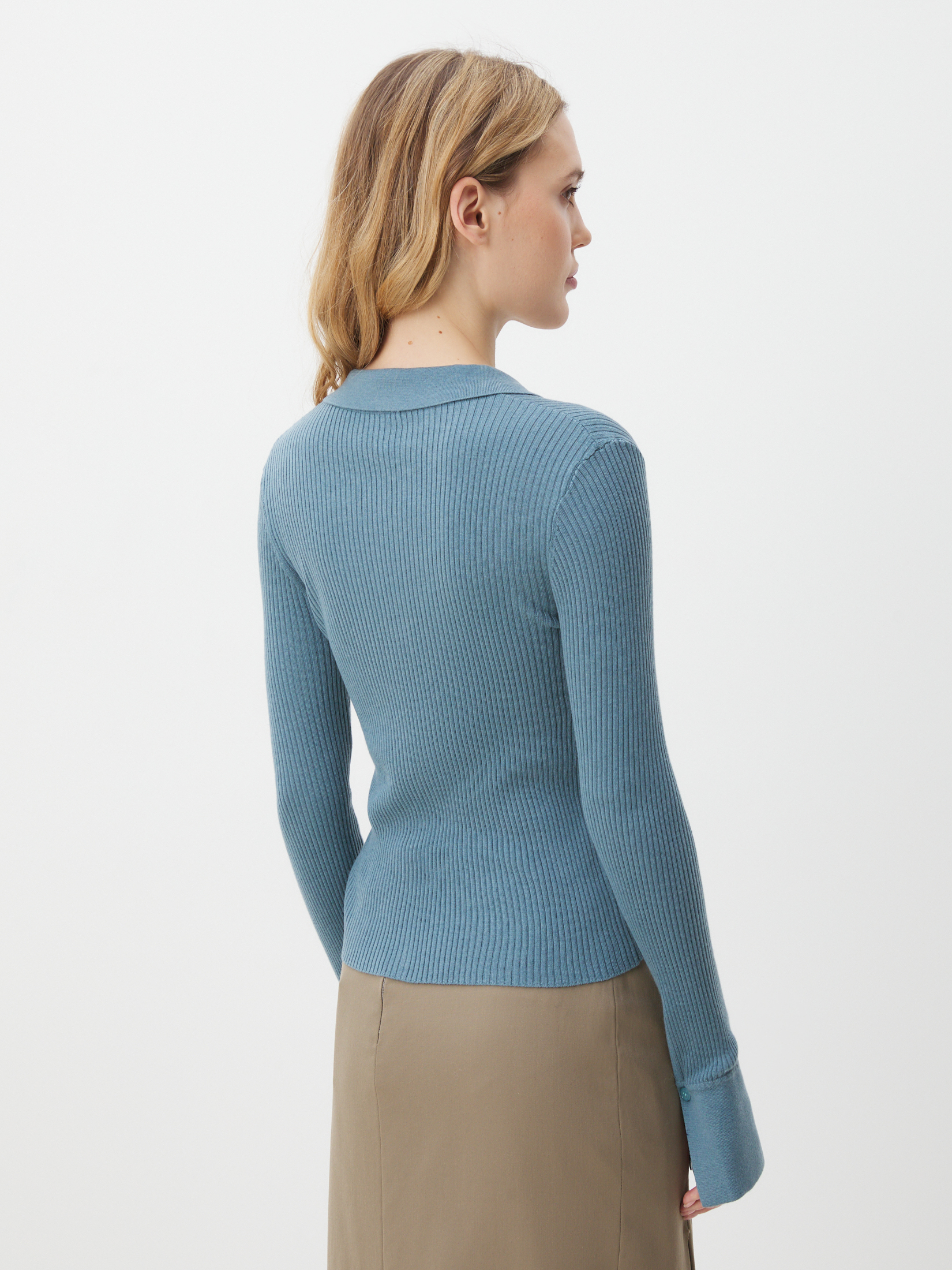 Женский кардиган MAISON DAVID 4451127, серо-лазурный