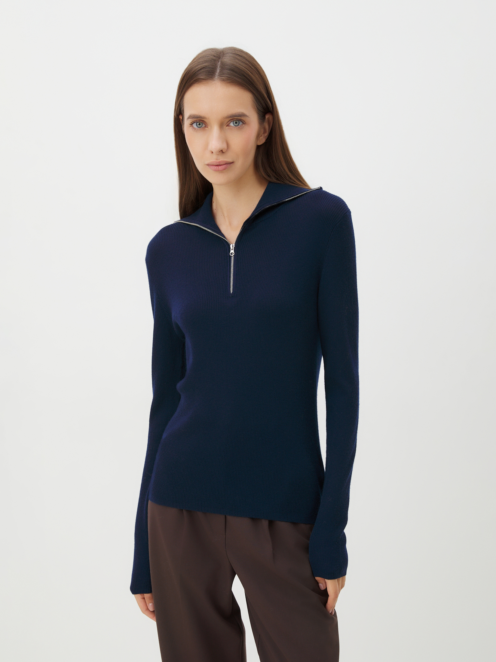 Женский джемпер MAISON DAVID 4268800, темно-синий