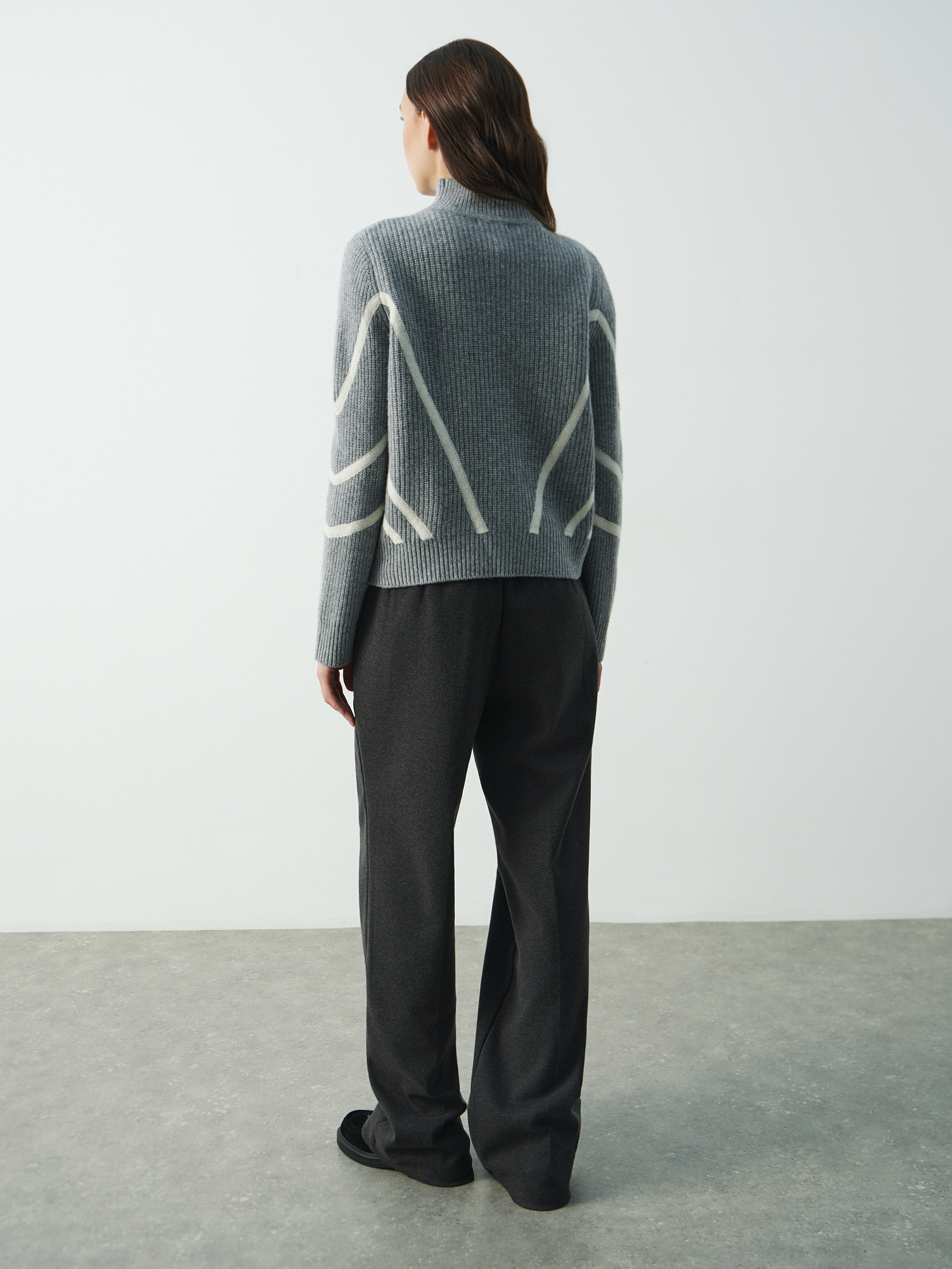 Женский свитер MAISON DAVID 3841786, серый