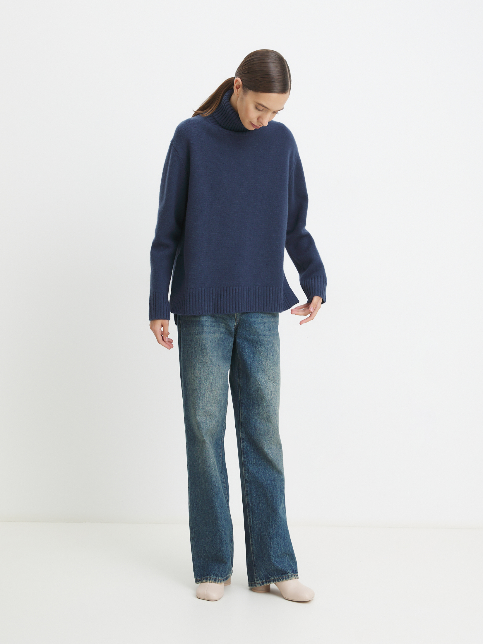 Женский свитер MAISON DAVID 4309236, серо-синий