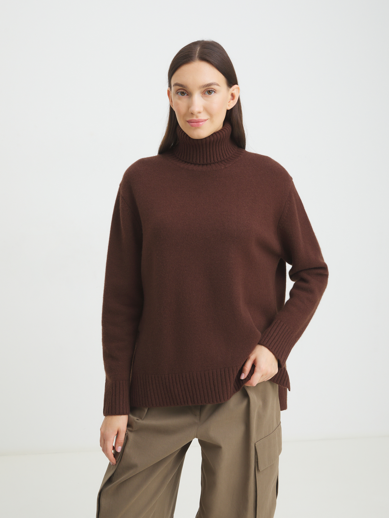 Женский свитер MAISON DAVID 4309194, темно-коричневый