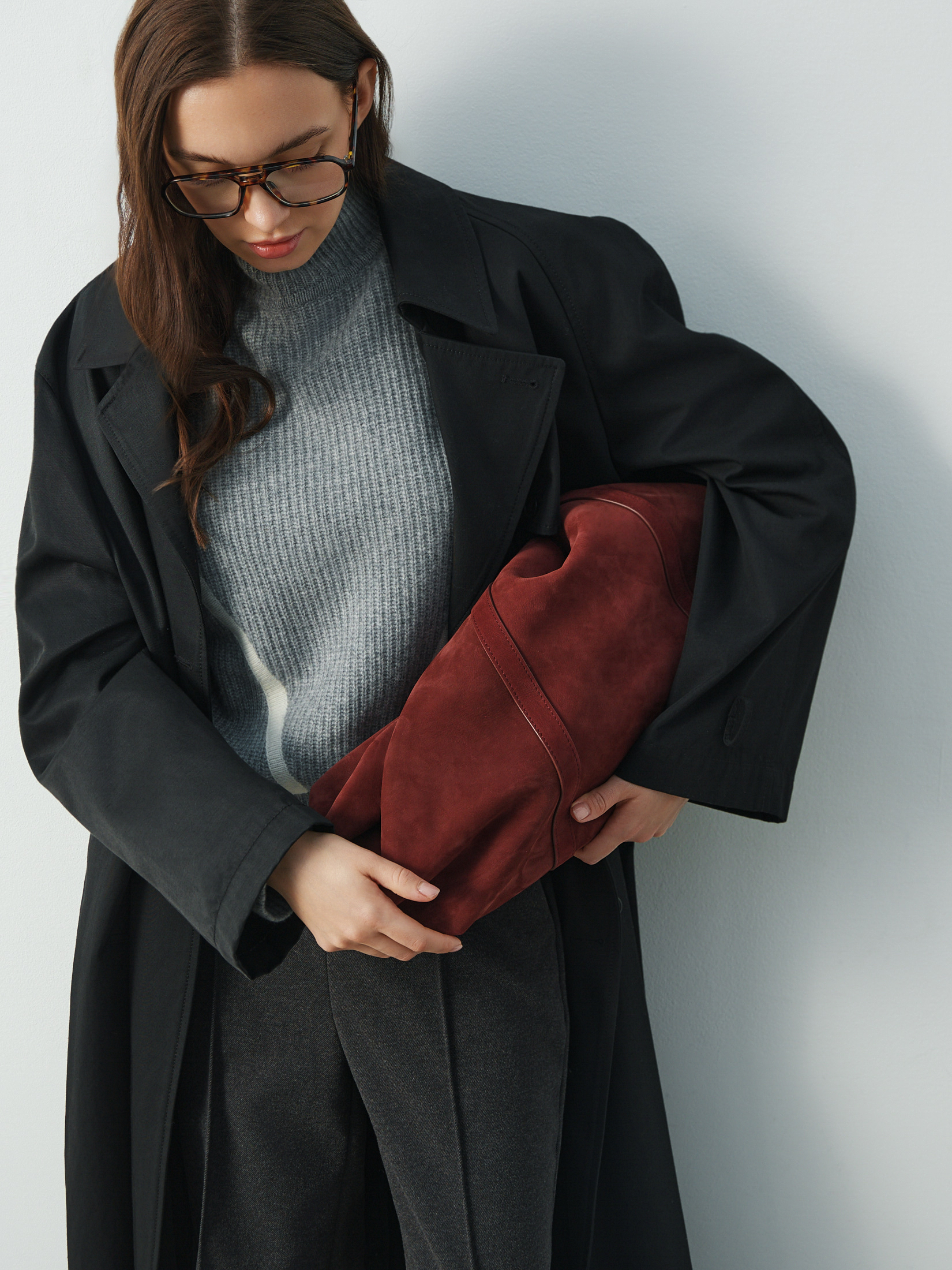 Женский свитер MAISON DAVID 3841786, серый