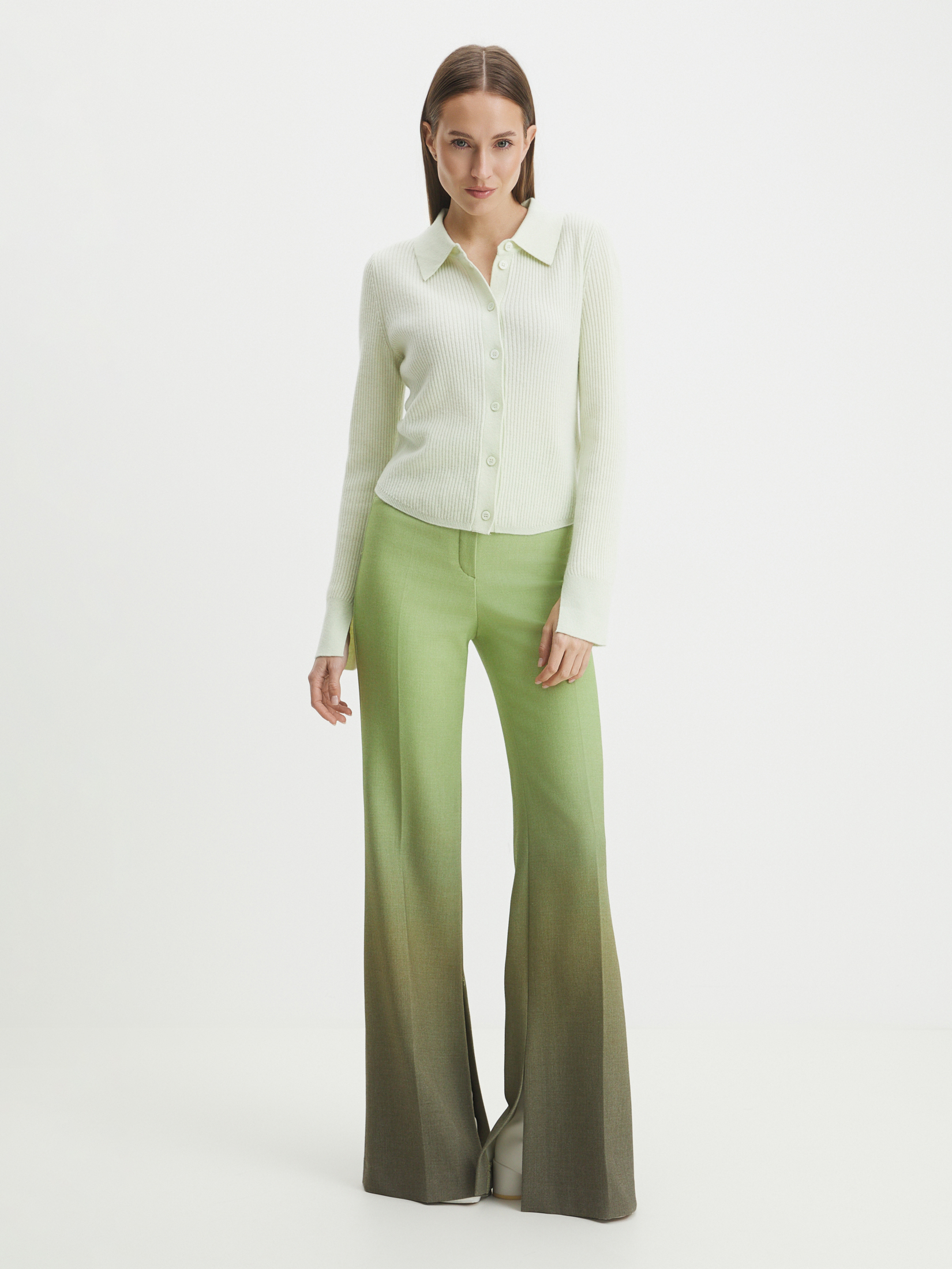 Женский кардиган MAISON DAVID 4076747, бледно-зеленый