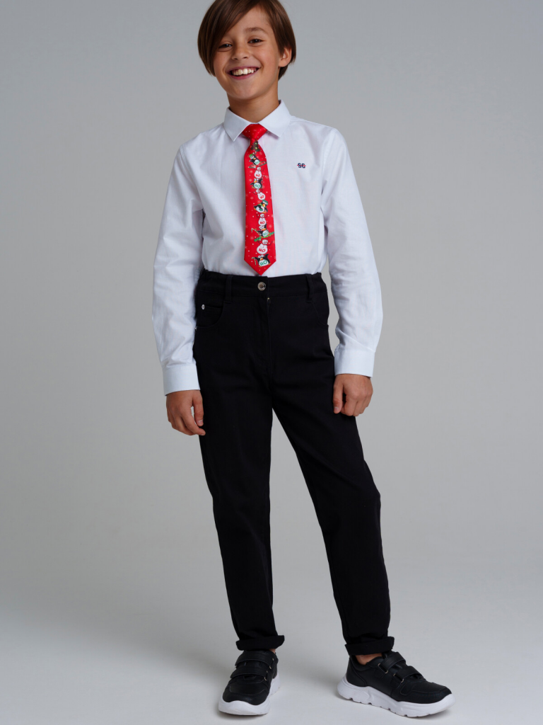 Галстук текстильный для мальчиков красный 42311002