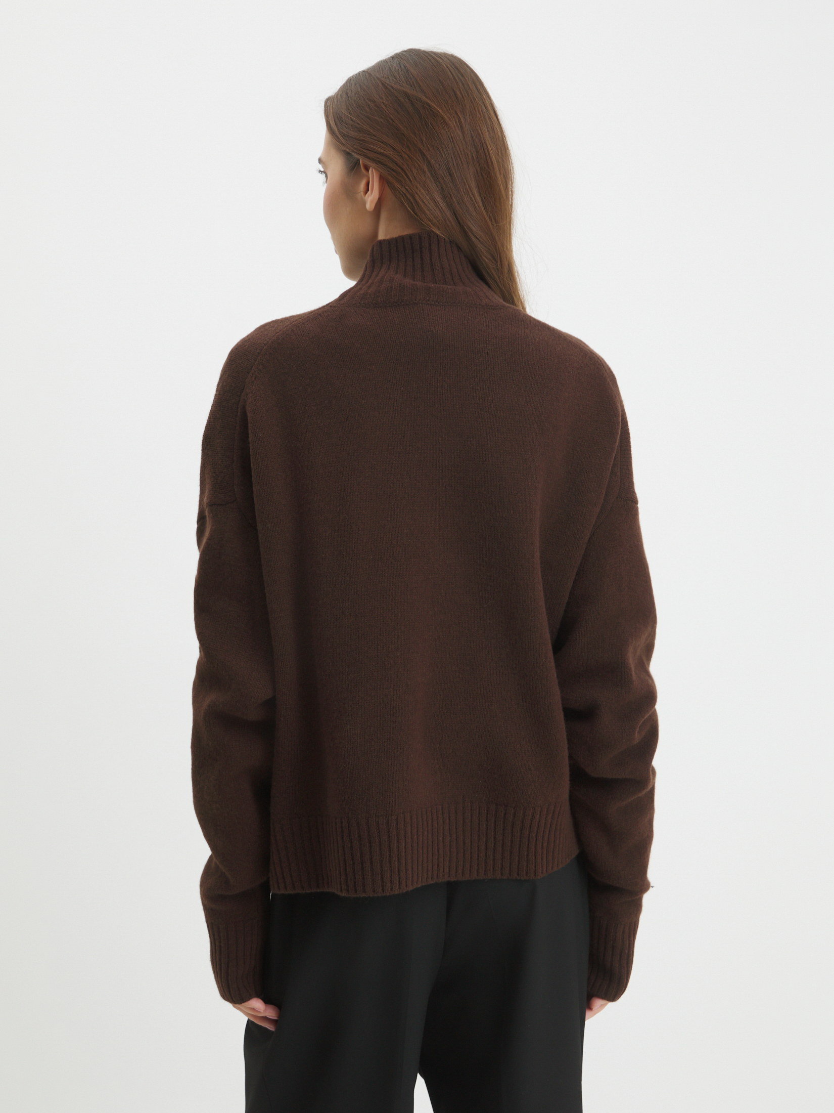 Женский свитер MAISON DAVID 4449991, шоколадный