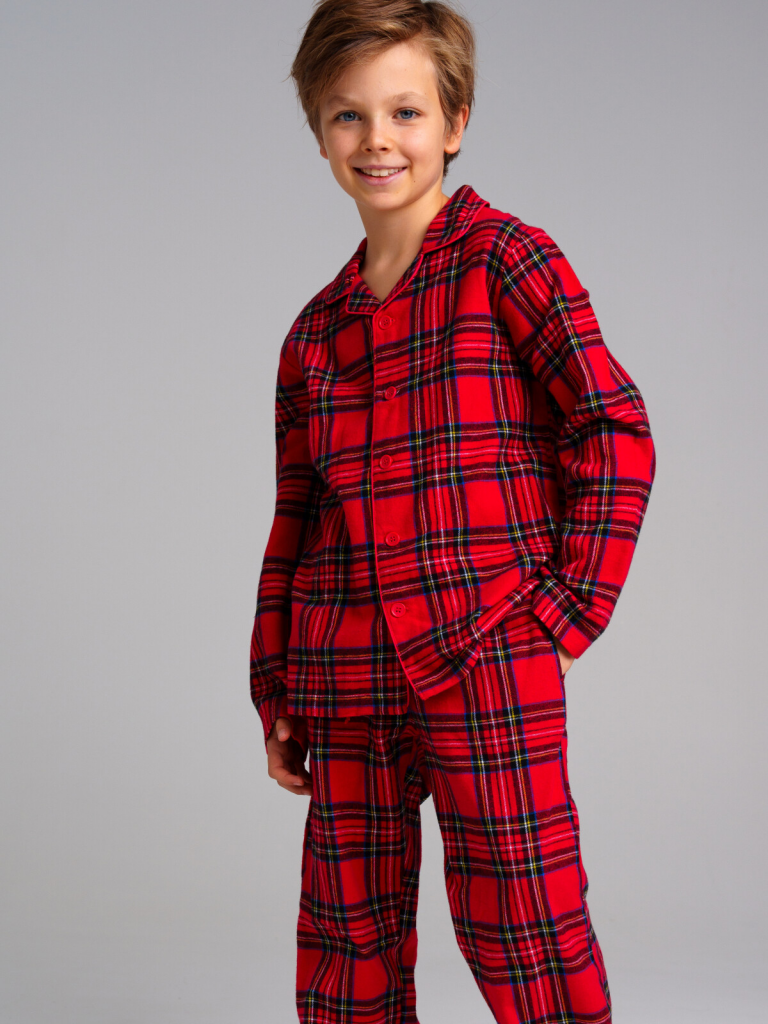 Пижама текстильная для мальчиков разноцветный 42316002