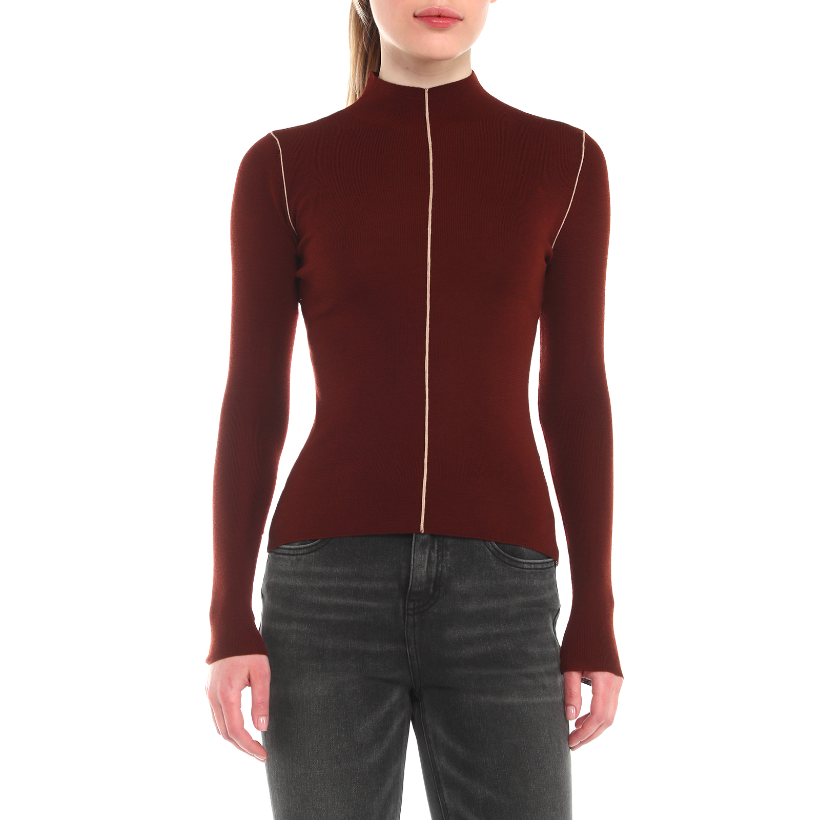 Женская водолазка MAISON DAVID 4090154, винный