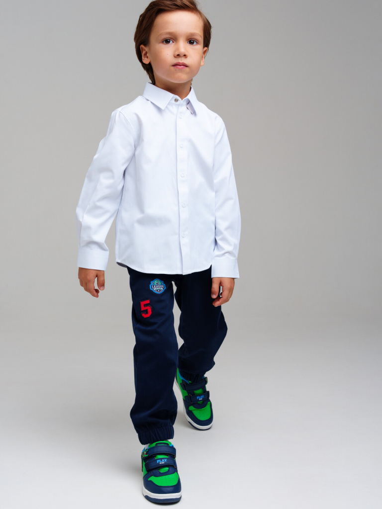 Сорочка текстильная для мальчиков белый 42412006